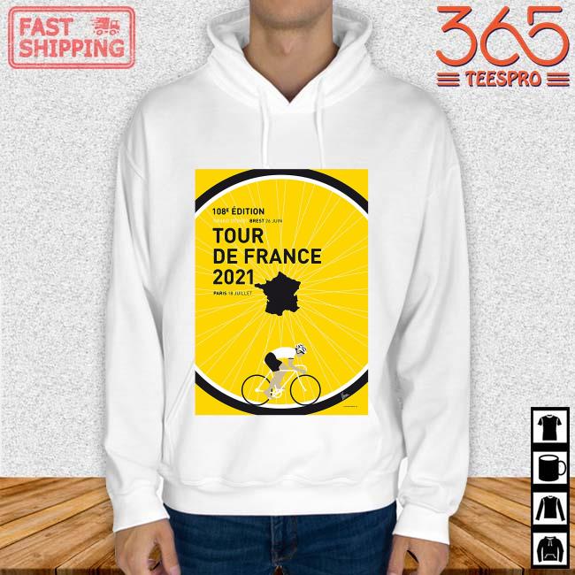 Tour De France 2021 Paris 18 Juillet Shirt Hoodie trang